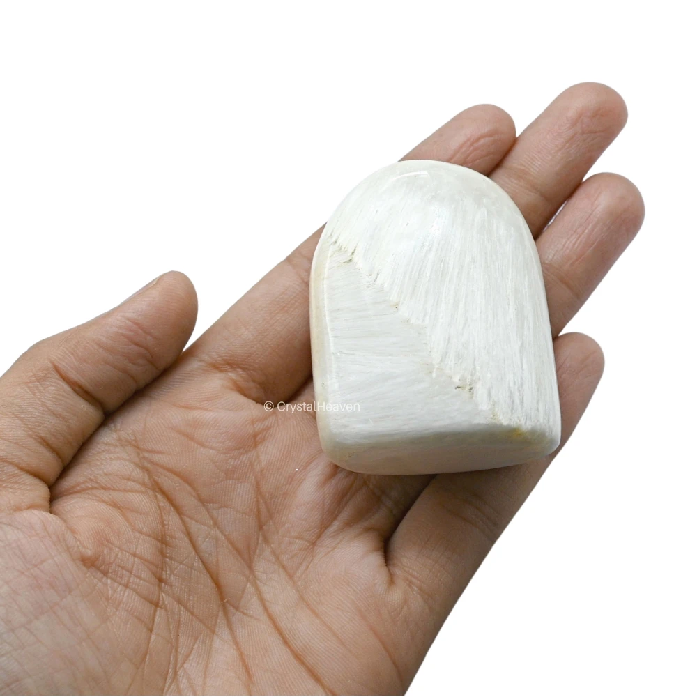 Scolecite Standing Palm Stone (Regular)
