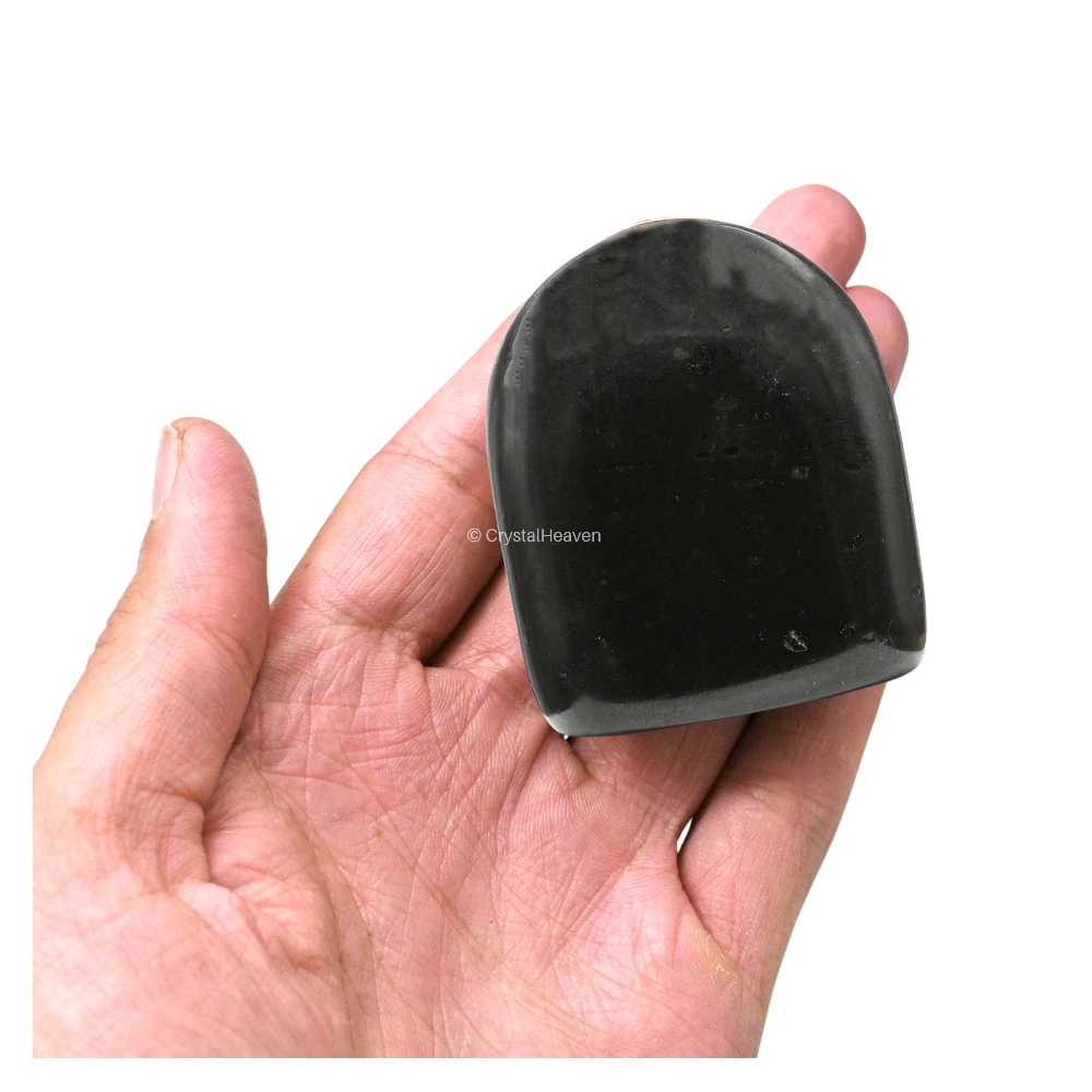 Black Tourmaline Standing Palm Stone (Large)