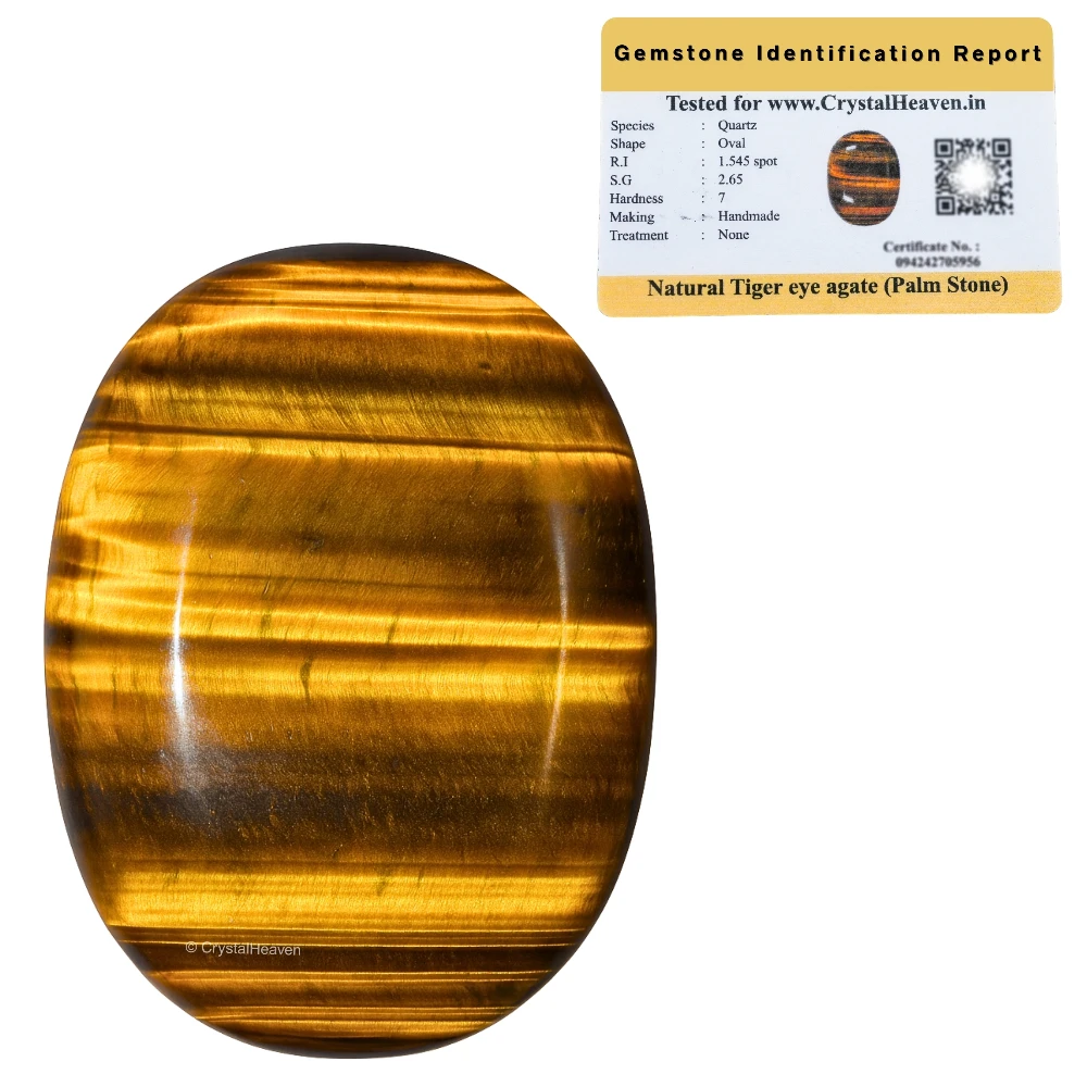 Tiger Eye Palm Stone