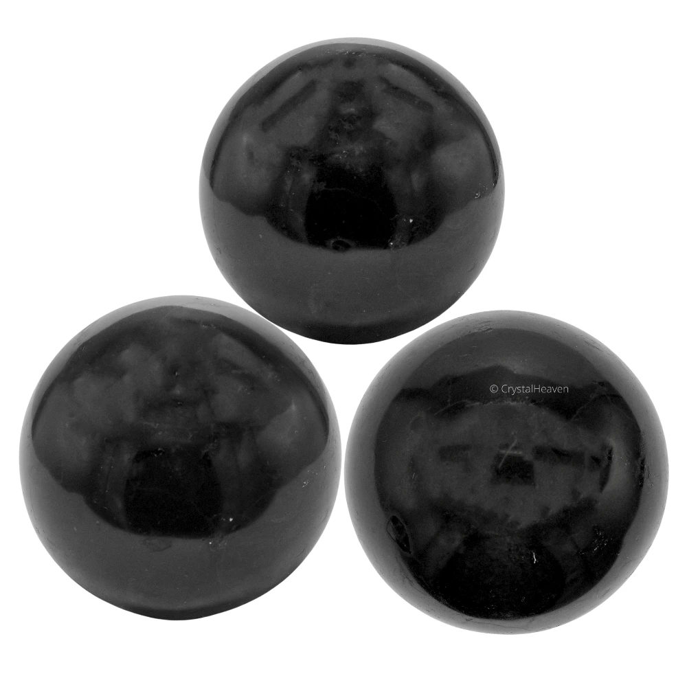 Large Black Tourmaline Sphere (3 Inch)