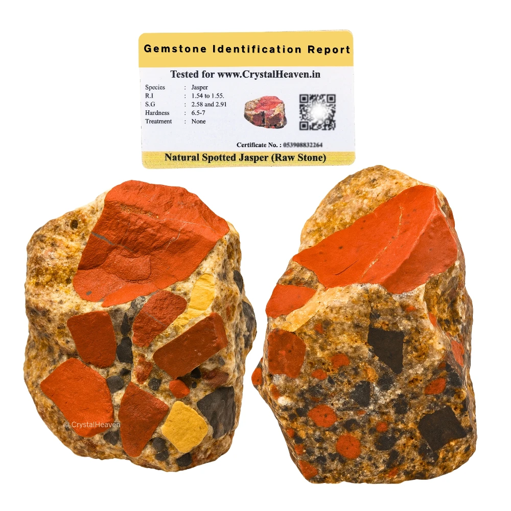 Raw Spotted Jasper Crystals (1 Piece)