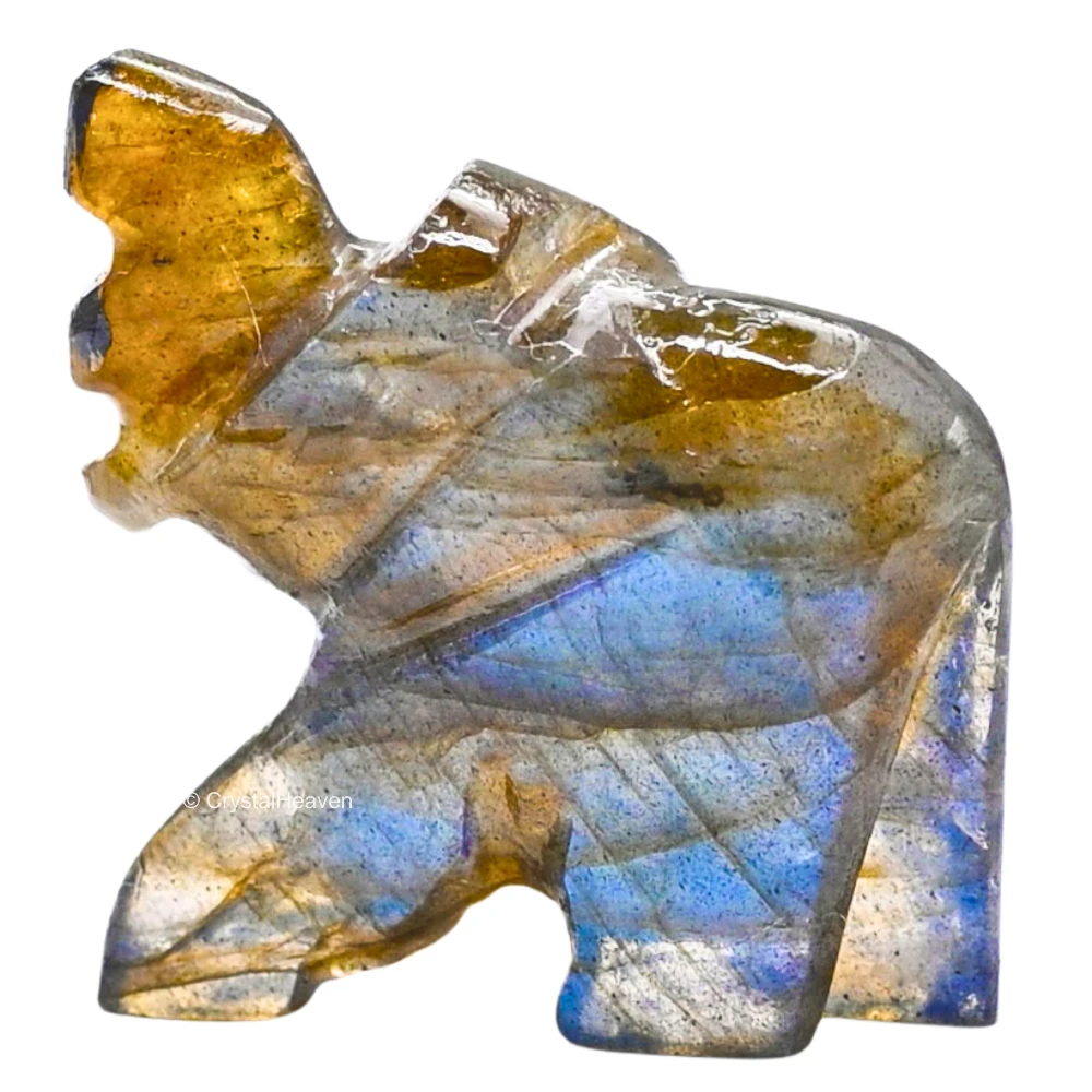 Labradorite Crystal Elephant