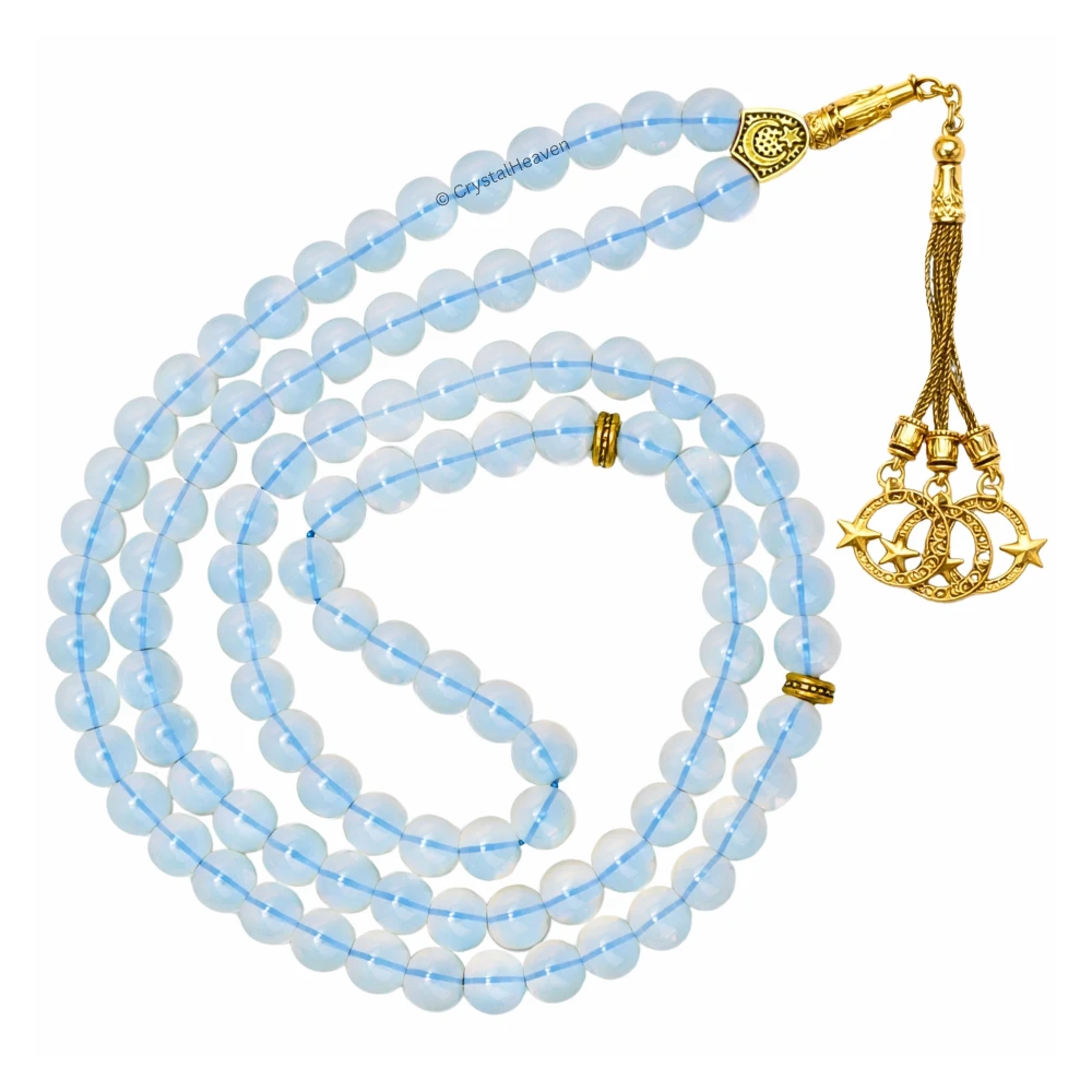 Opalite Crystal Tasbih (Gold)