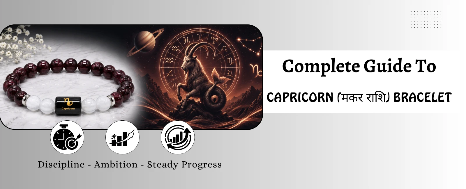 Capricorn Zodiac, Makar Rashi and Crystals: A Complete Bracelet Guide