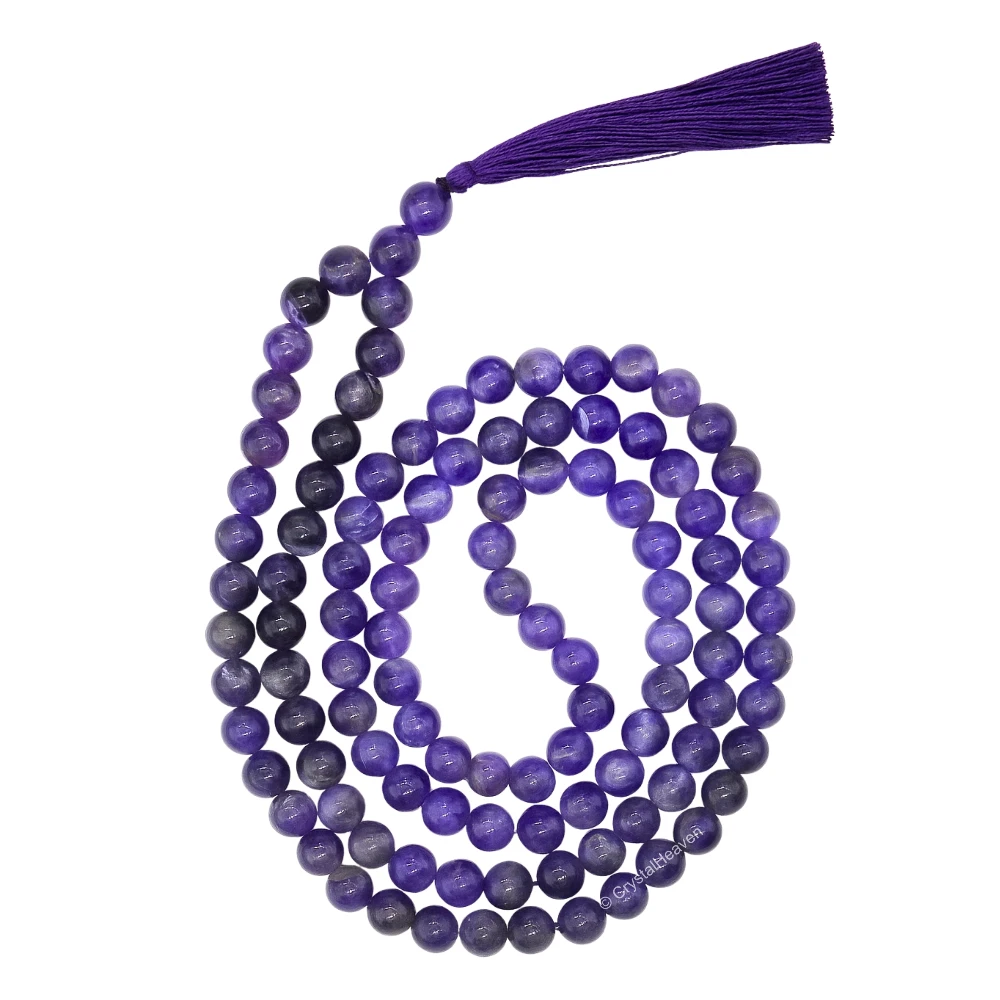 Amethyst Japa Mala (Without Knot)
