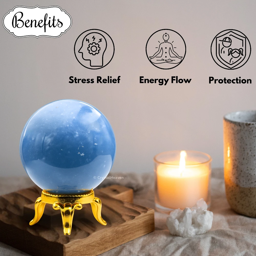 Angelite Sphere (1.5 Inch)