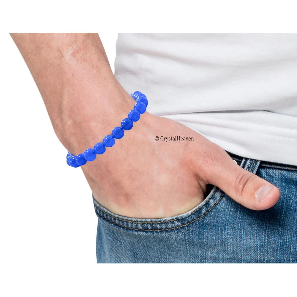 Blue Agate Bracelet (Adjustable)
