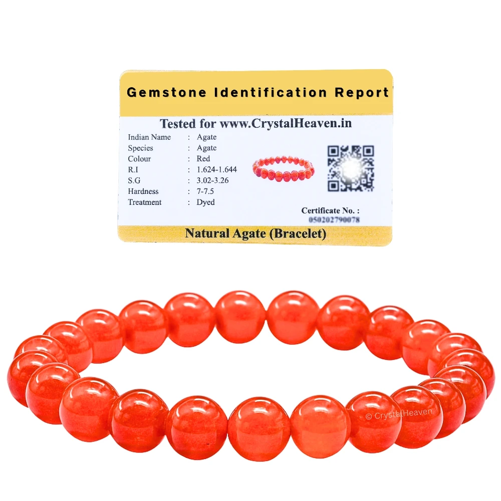 Red Agate Bracelet (Elastic)