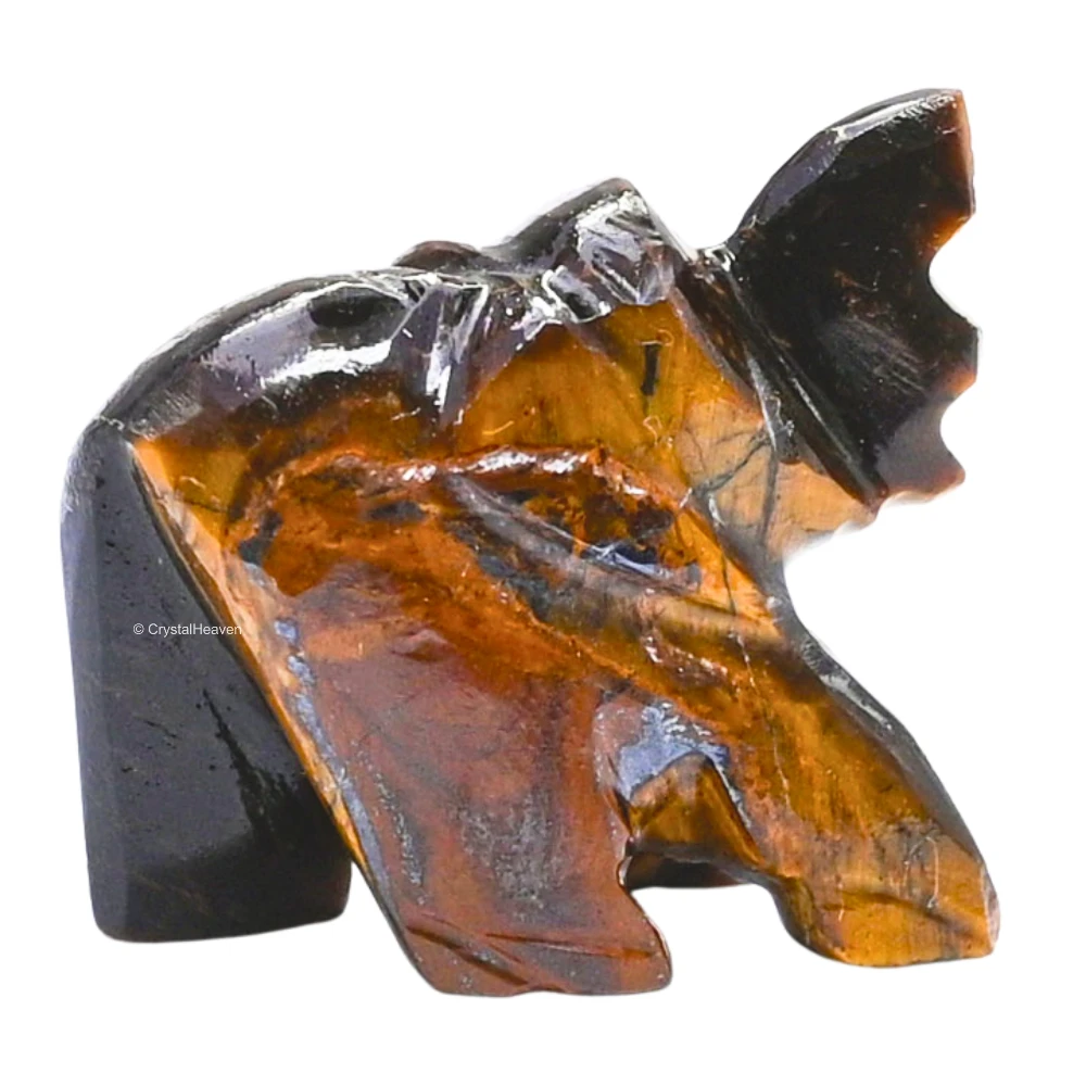 Tiger Eye Crystal Elephant