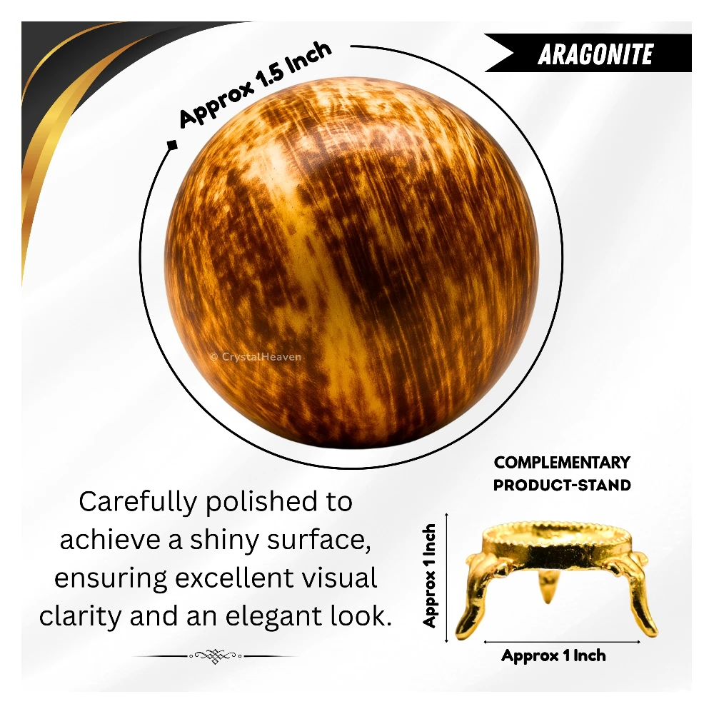 Aragonite Sphere (1.5 Inch)
