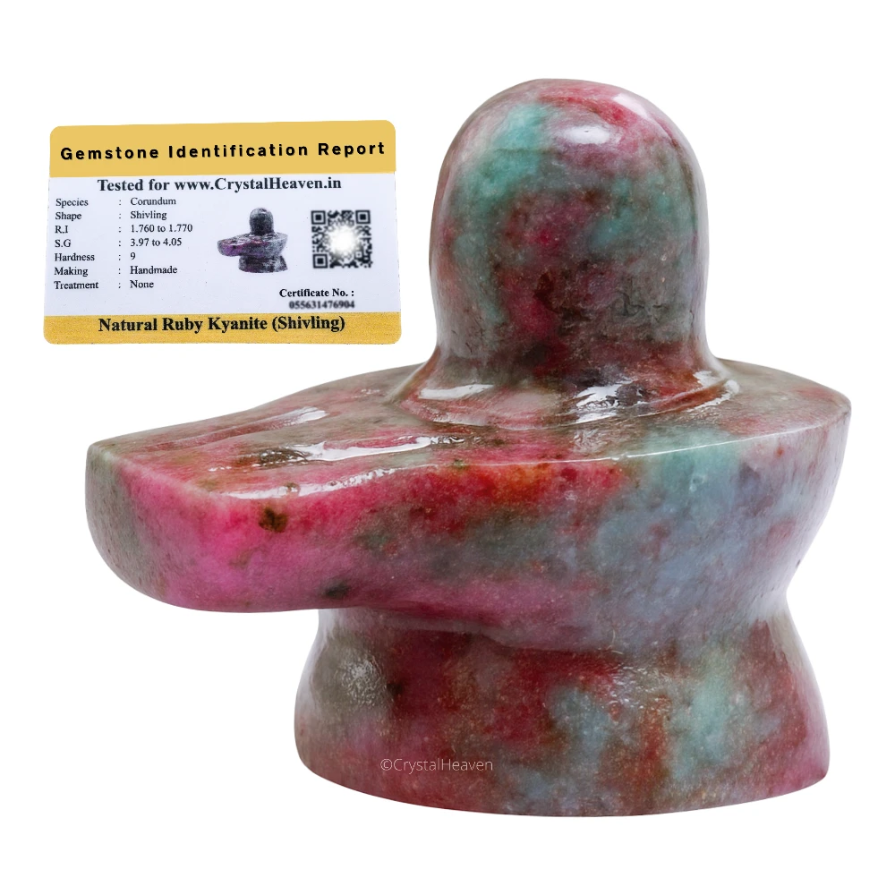 Ruby Kyanite Shivling