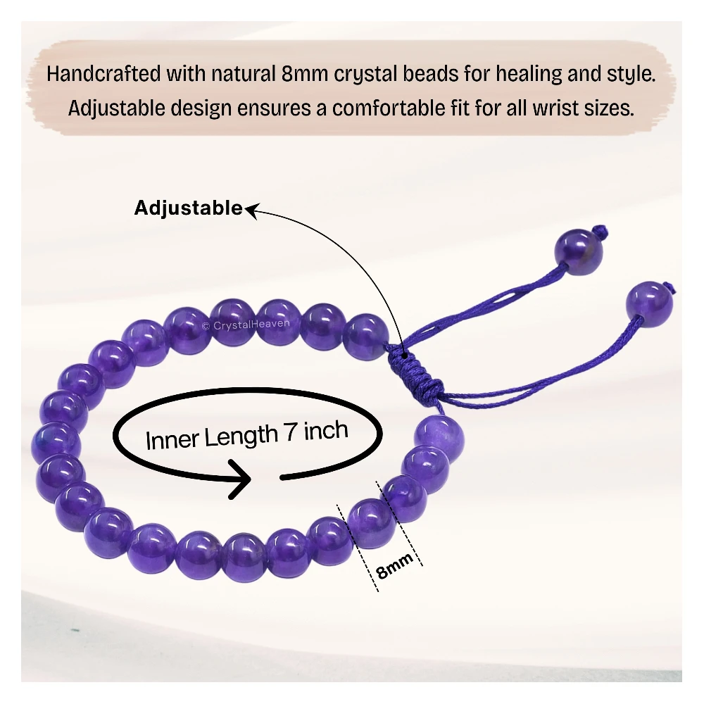 Amethyst Bracelet (Adjustable)