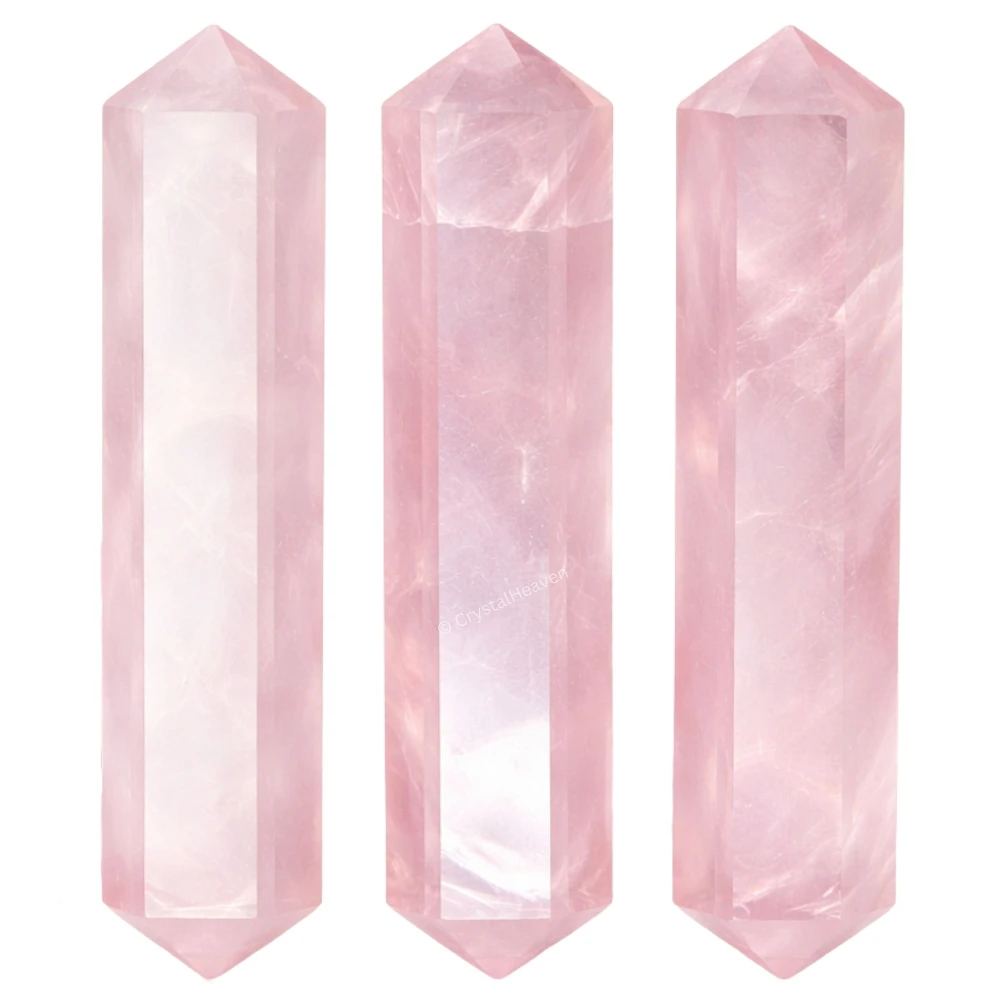 Rose Quartz Pencil Points (Double Terminated) (Set of 10)