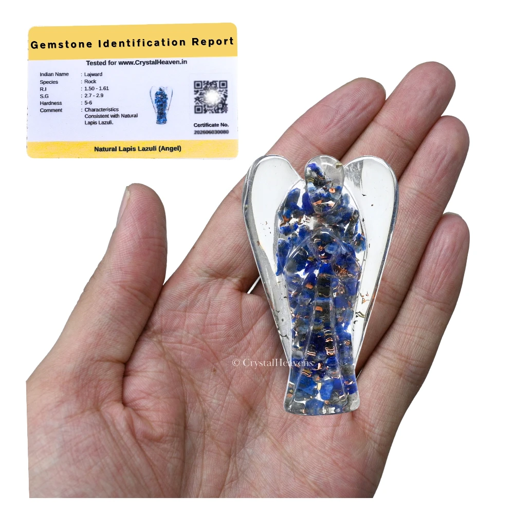Lapis lazuli Crystal Orgone Angel (3 Inch)