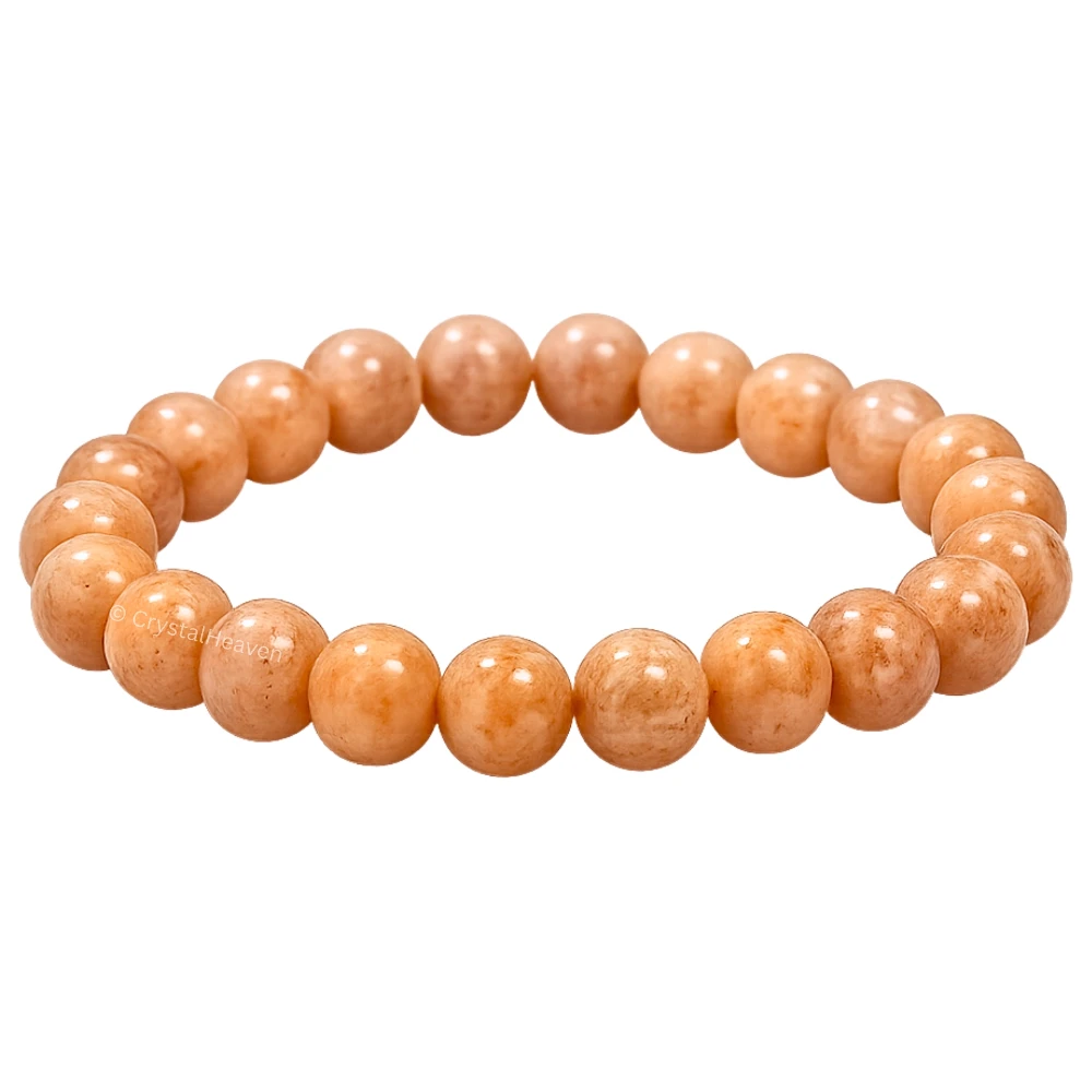 Peach Moonstone Bracelet (Elastic)