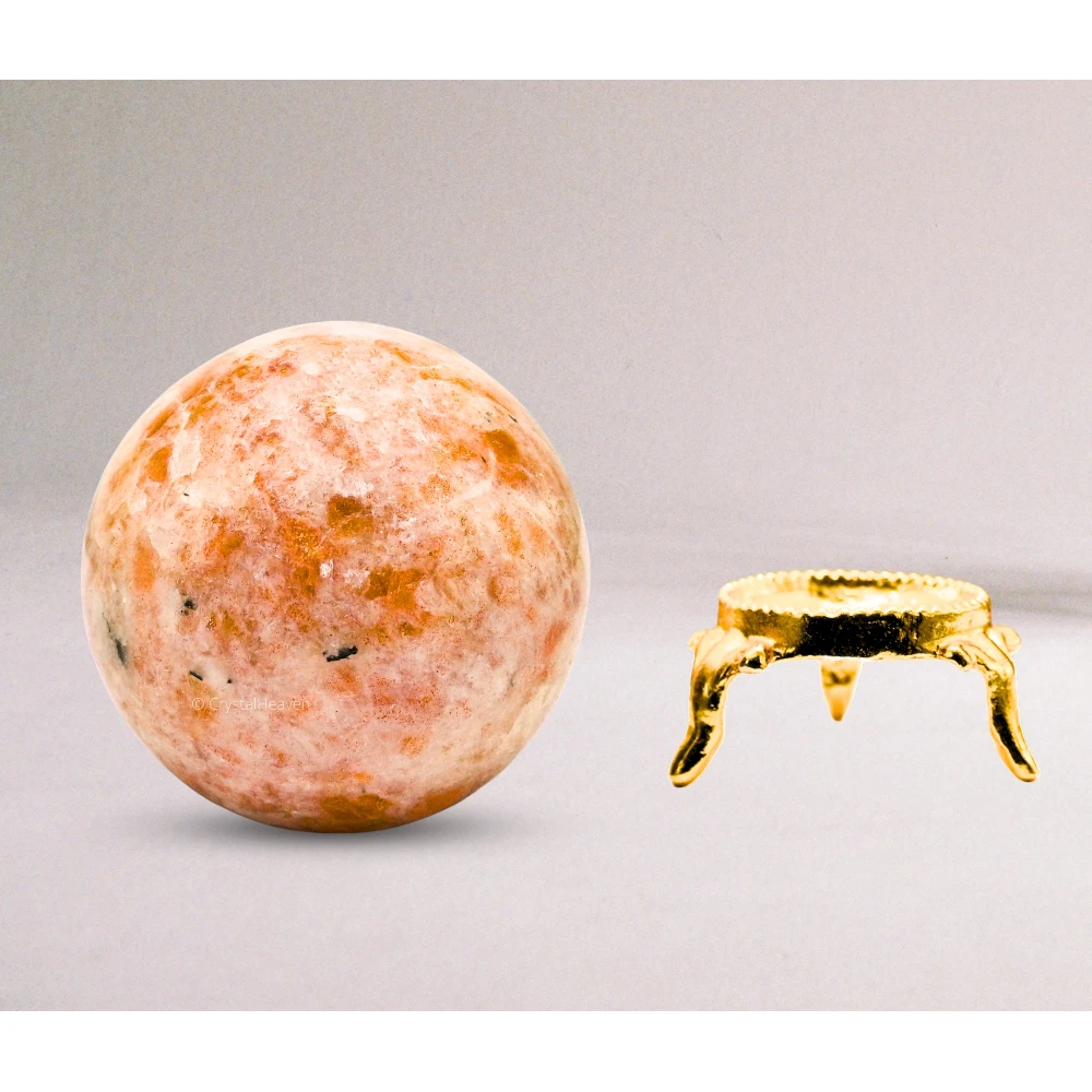 Large Sunstone Sphere (2.5 Inch)