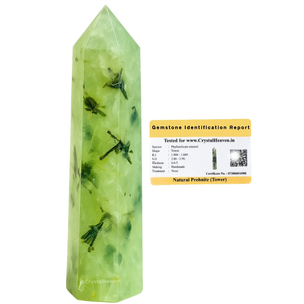 Prehnite Tower (2" to 3" inch)