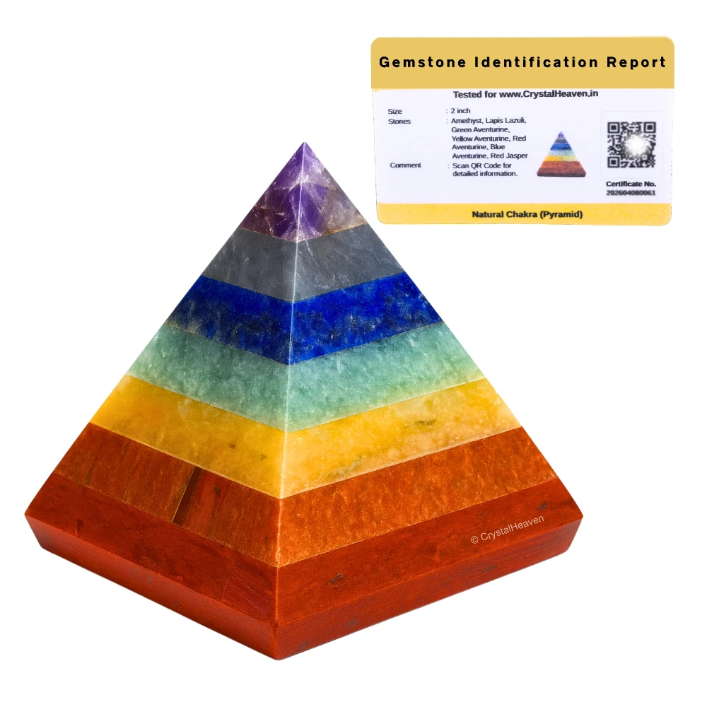 7 Chakra Pyramid (1.5 Inch)