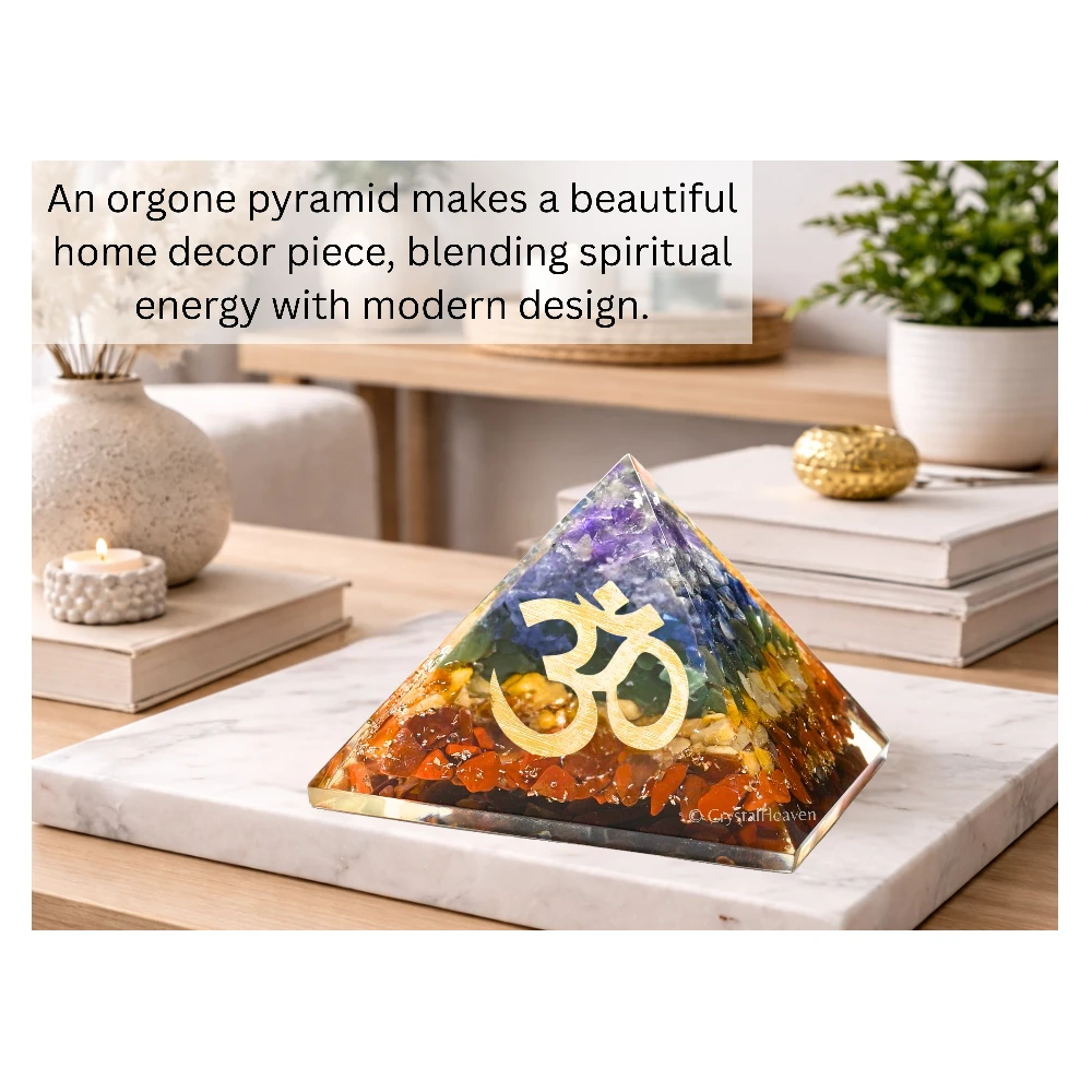 7 Chakra Orgone Pyramid (OM)