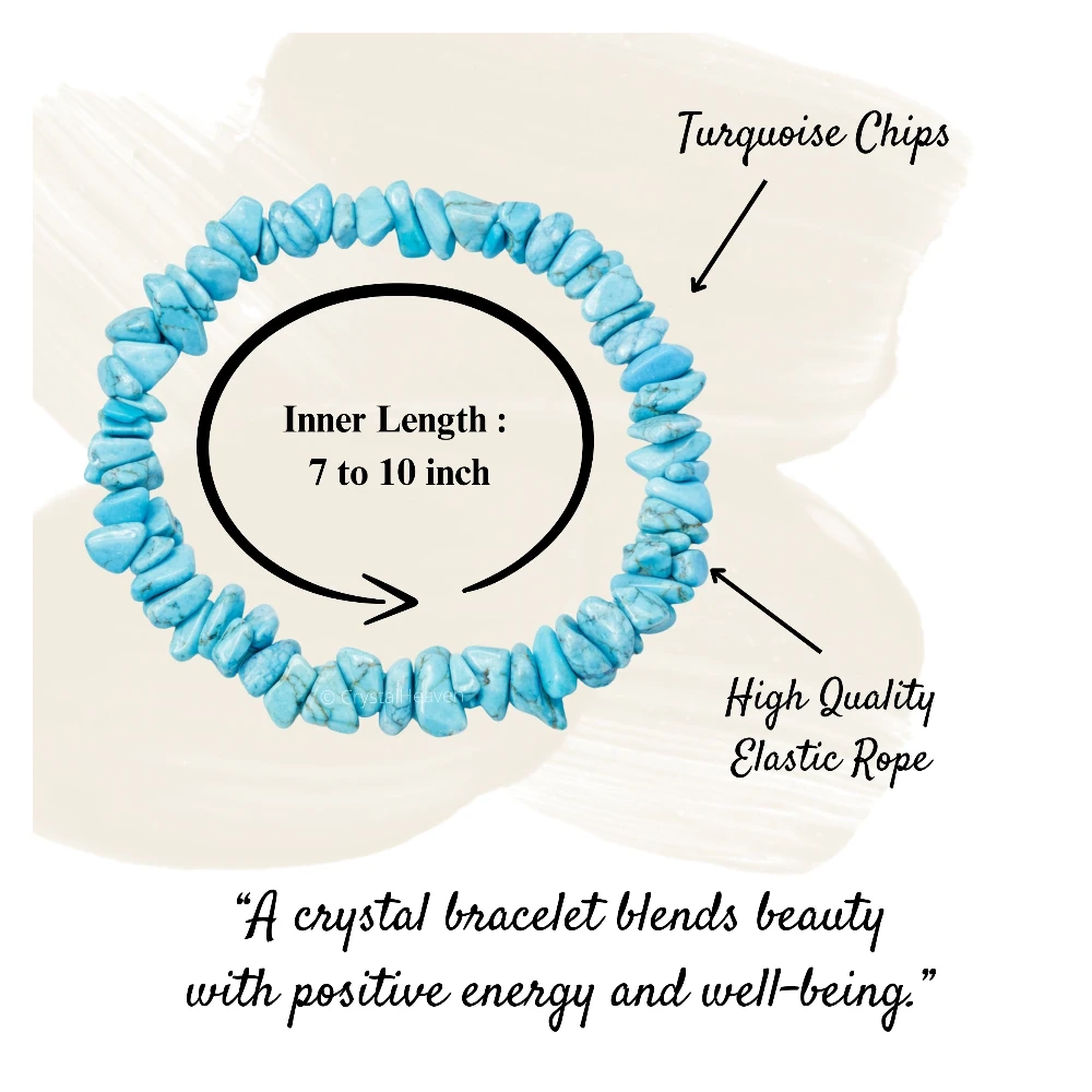 Turquoise (Howlite) Chips Bracelet