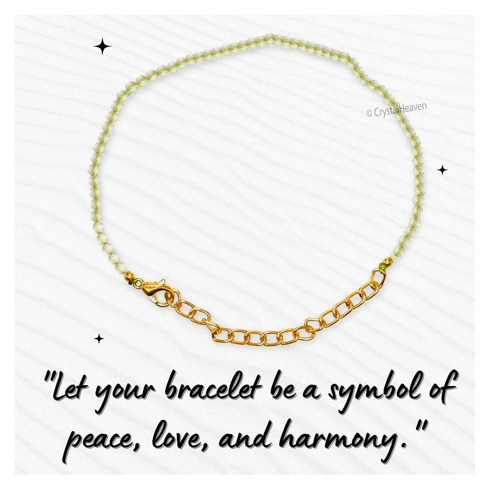 Prehnite Bracelets - 2mm Faceted Beads (Gold)