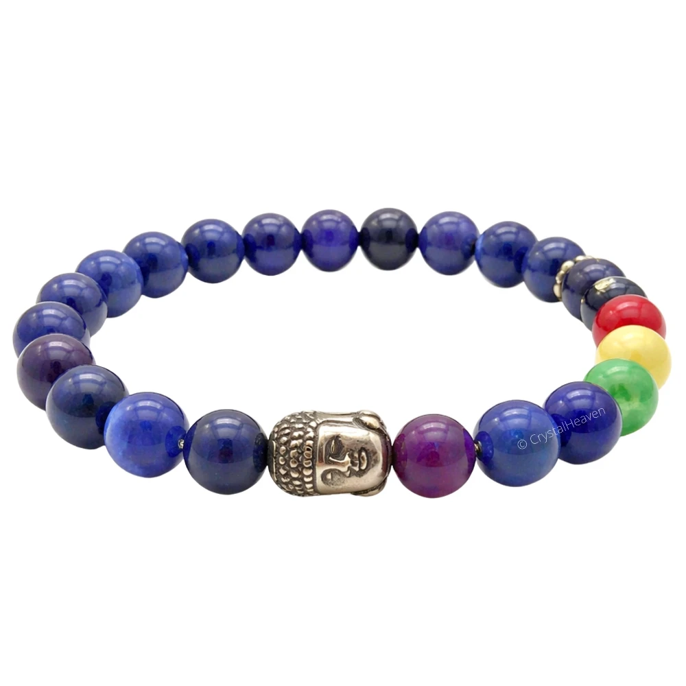 Sodalite Chakra with Buddha Bracelet (Elastic)