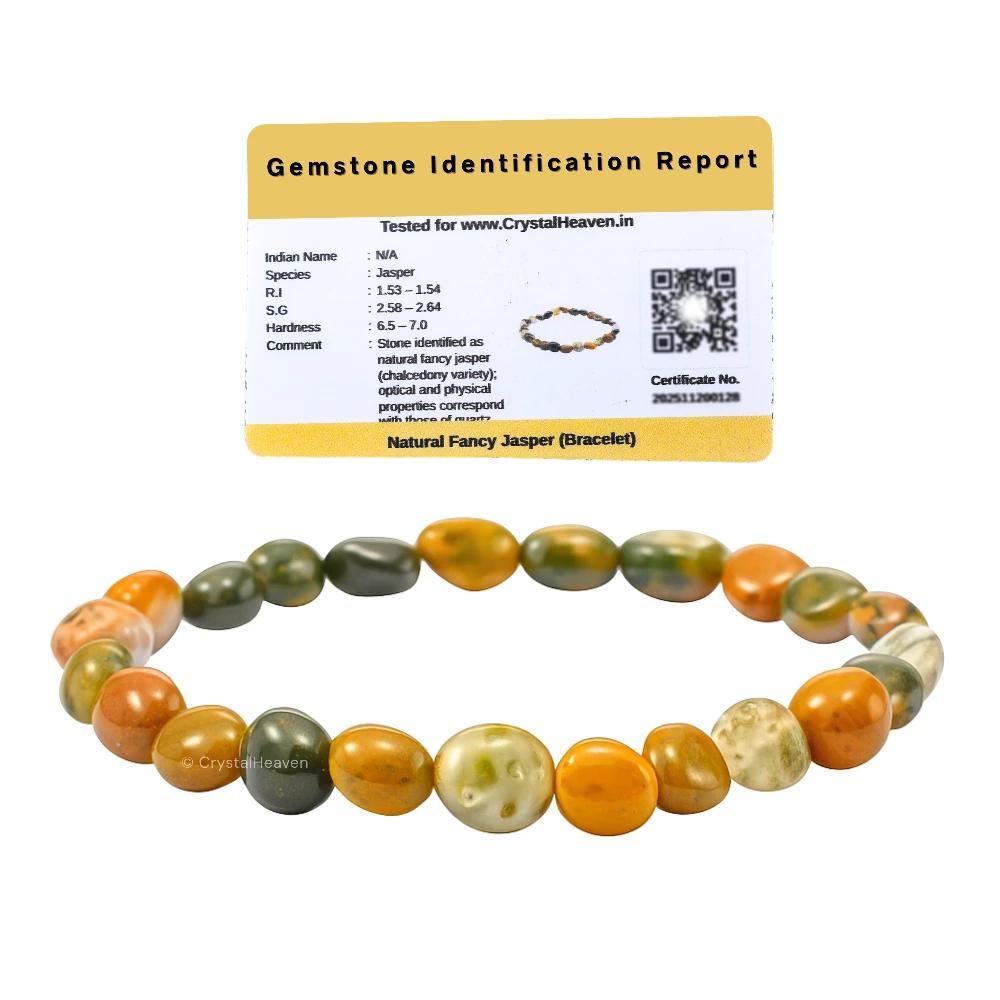 Fancy Jasper Tumbled Bracelet (Elastic)