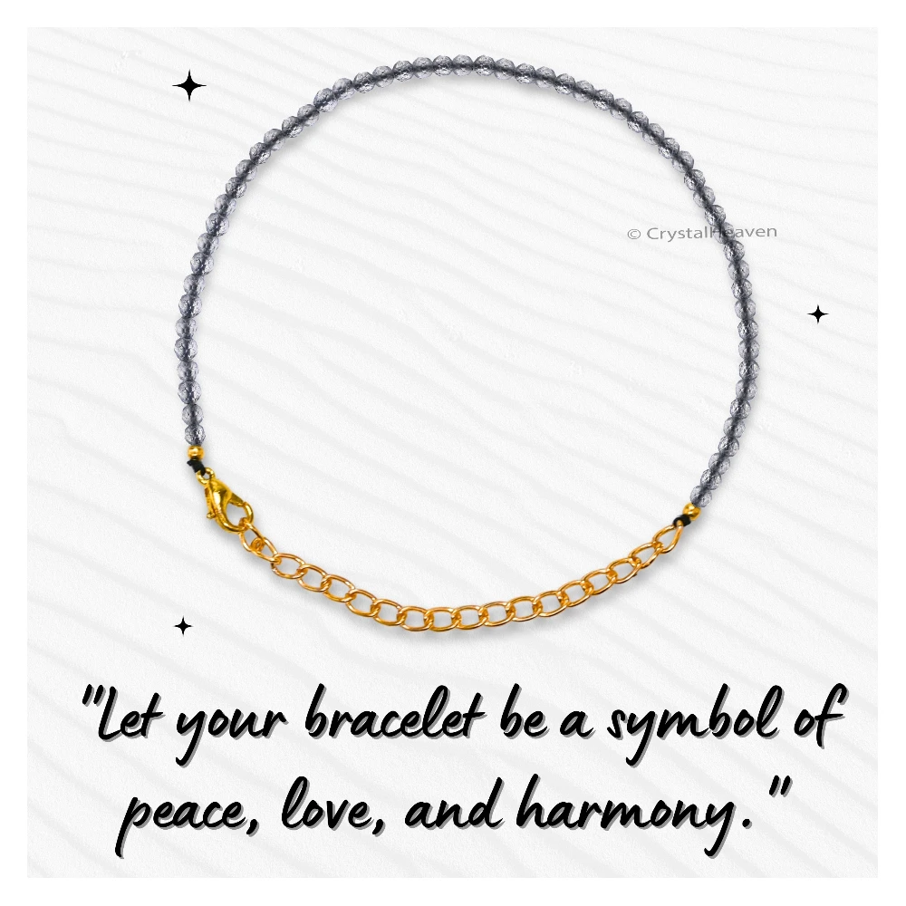 Labradorite Bracelets - 2mm Faceted Beads (Gold)
