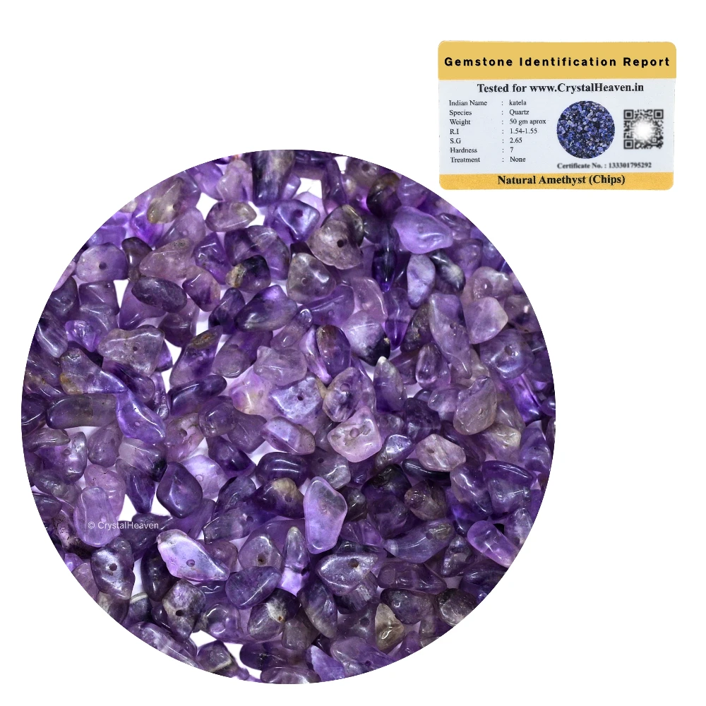 Amethyst Chips - Pre Drilled