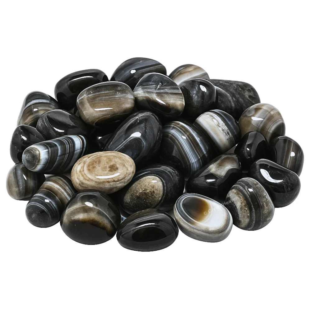 Tumbled Black Sulemani Hakik Stone (30 Gram)