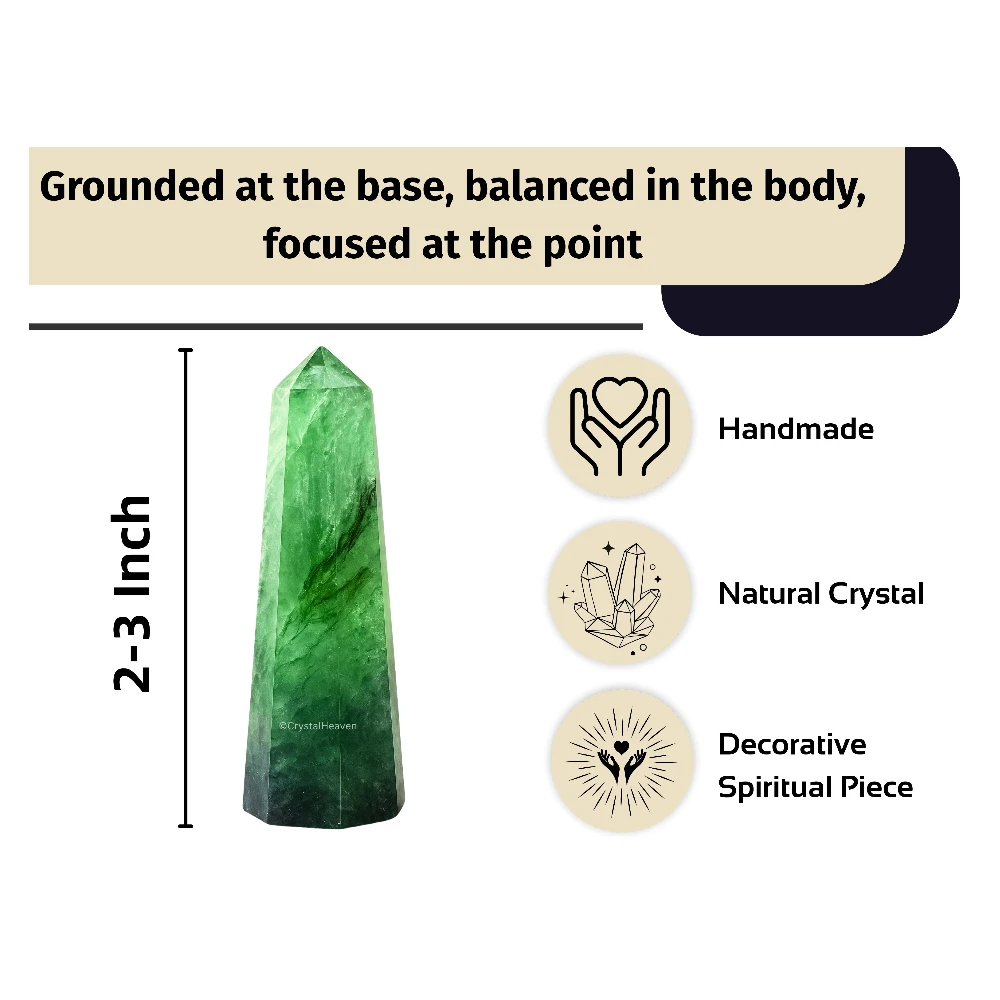 Green Fluorite Tower (2" to 3" inch)