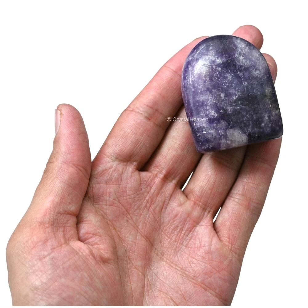Lepidolite Standing Palm Stone (Regular)