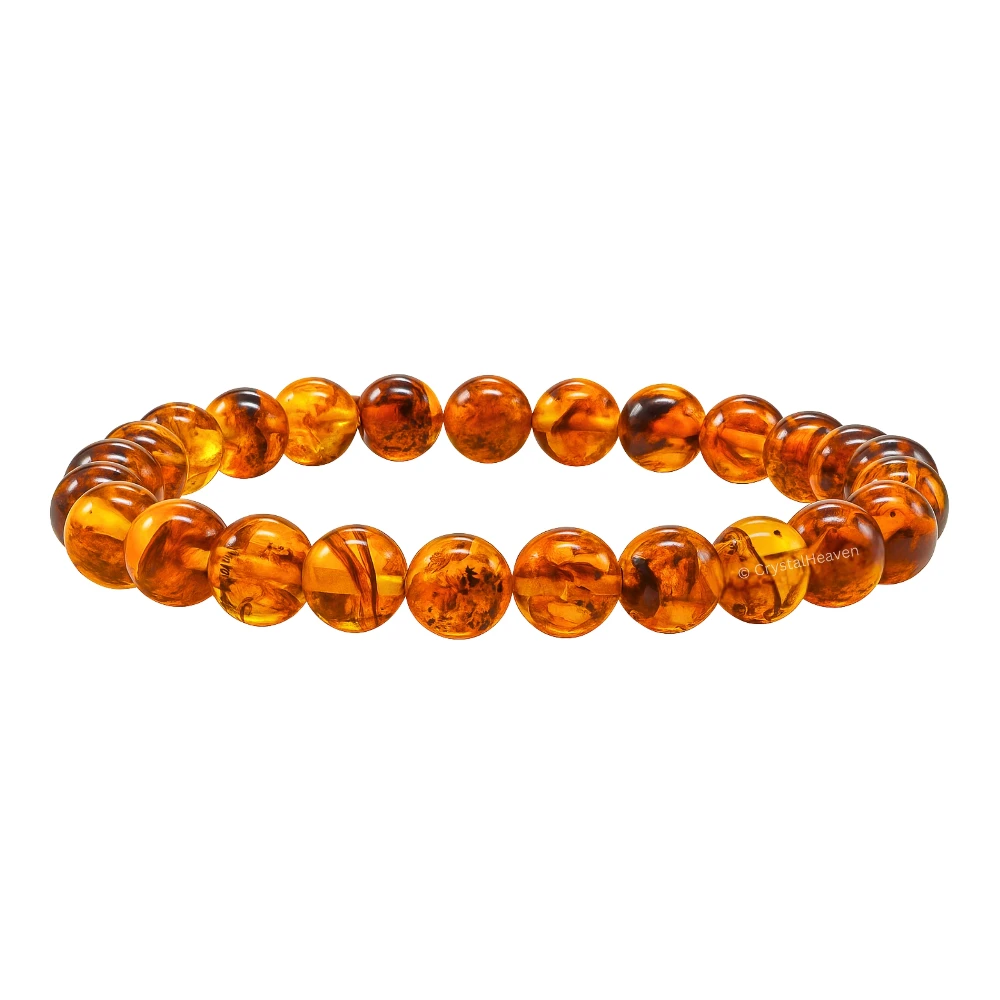 Natural Amber Bracelet (Elastic)
