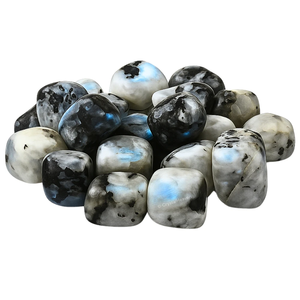 Tumbled Rainbow Moonstone Stones (30 Gram)