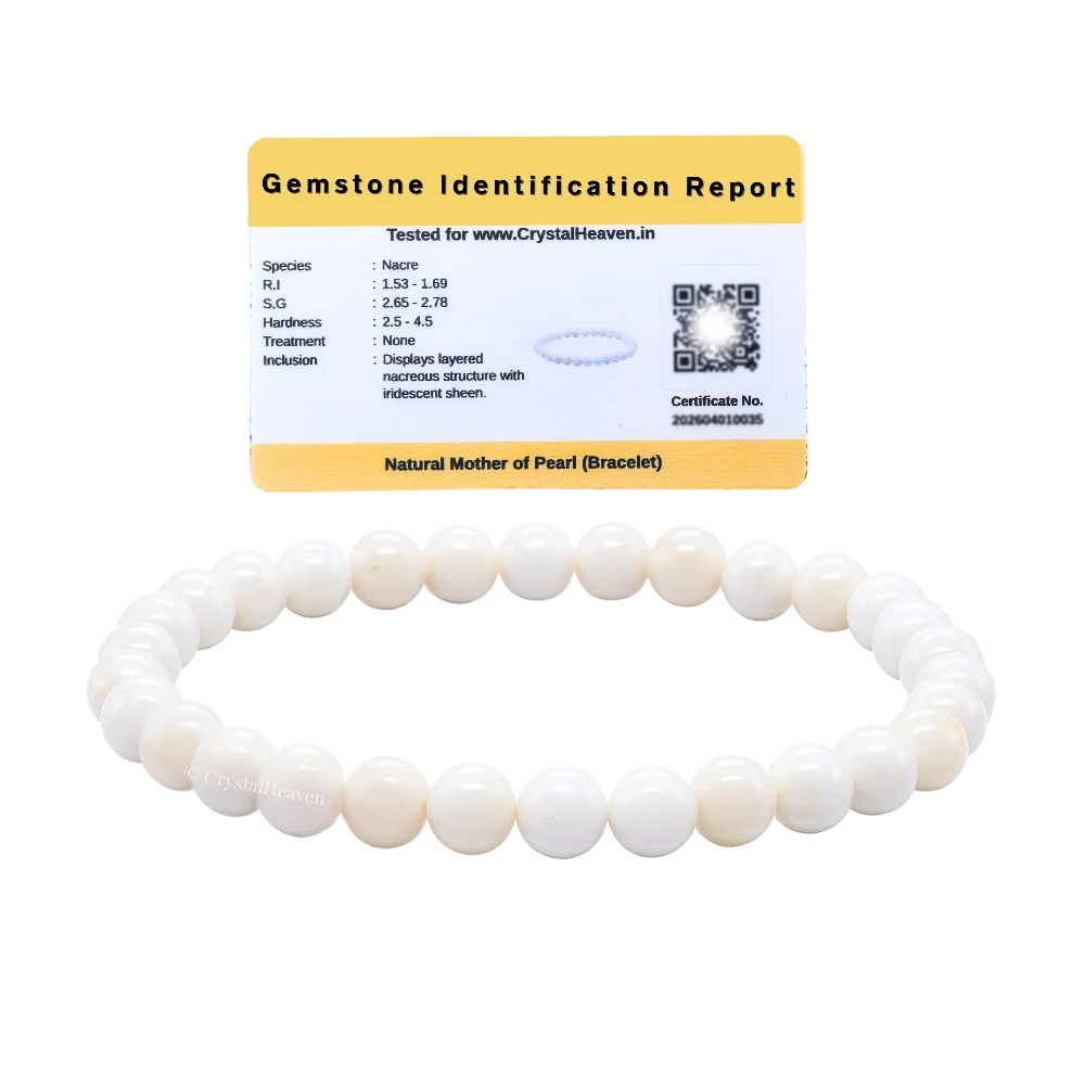 Mother of pearl Healing Crystal Bracelets - 6mm Beads