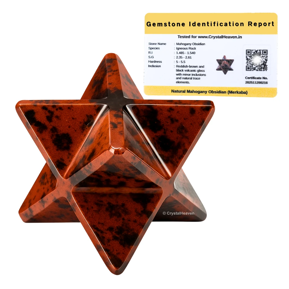 Mahogany Obsidian Crystal Merkaba (15-20 mm)
