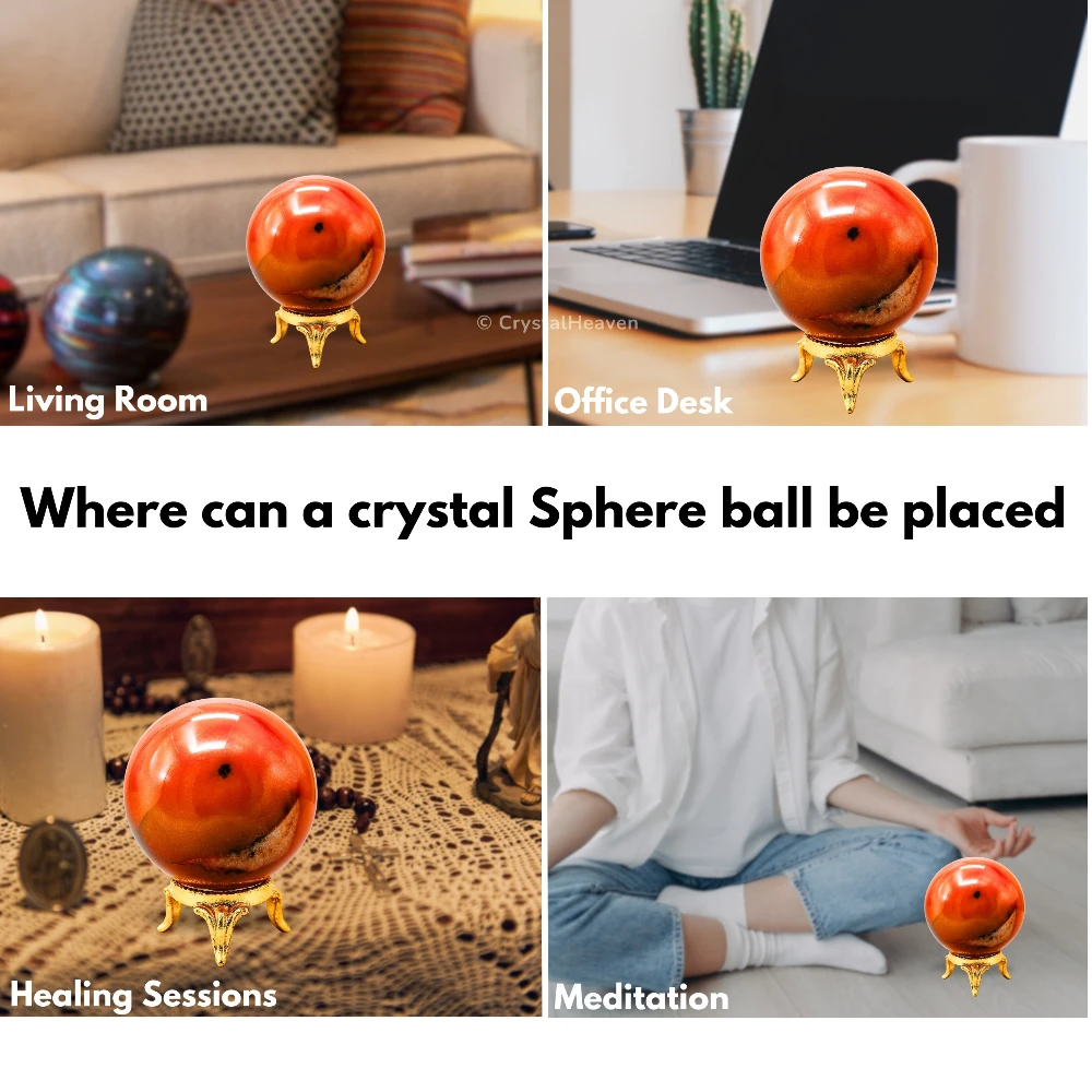 Carnelian Sphere (1.5 Inch)