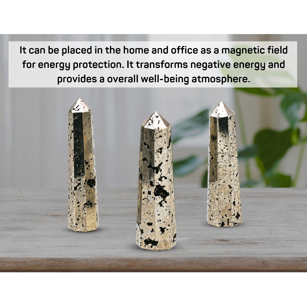 Raw Pyrite Crystal Tower (2" to 3" inch)