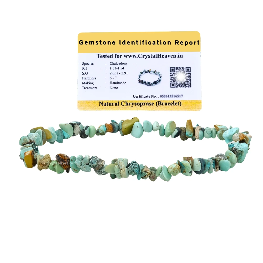 Chrysoprase Chips Bracelet