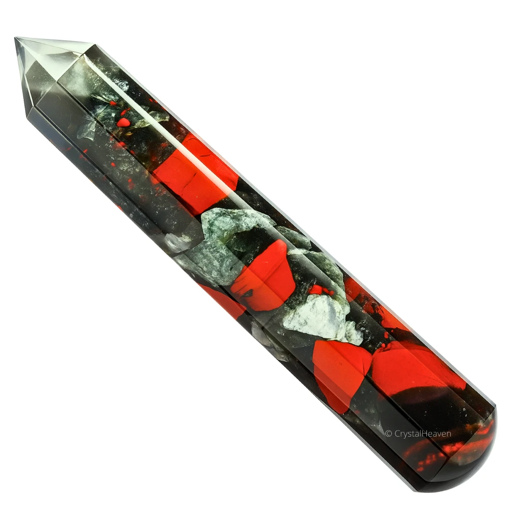 African Bloodstone Wand (Faceted)