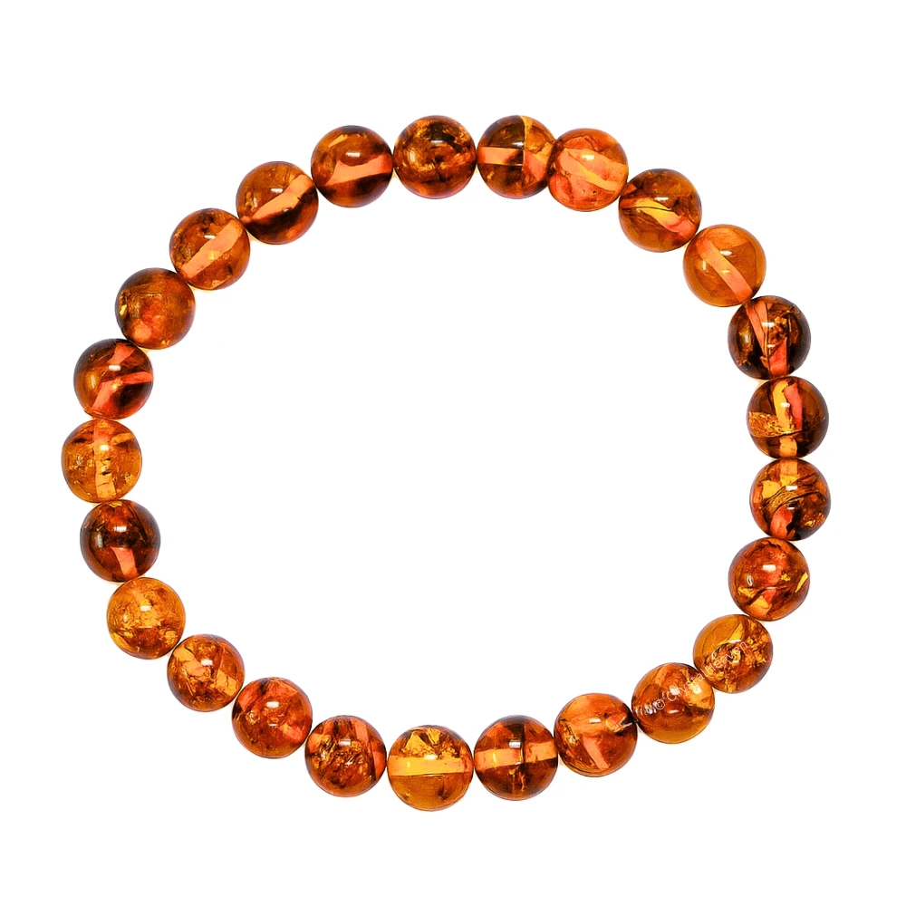 Natural Amber Bracelet (Elastic)