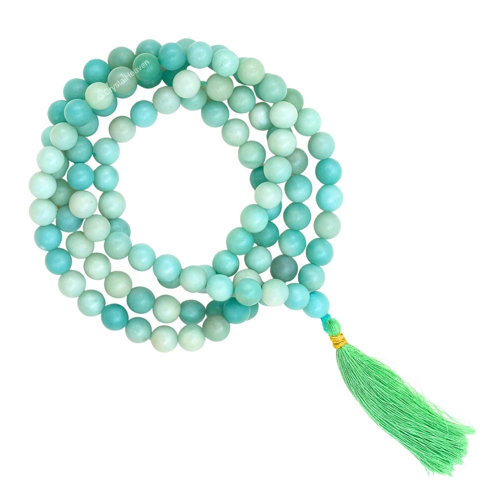 Amazonite Japa Mala (Without Knot)