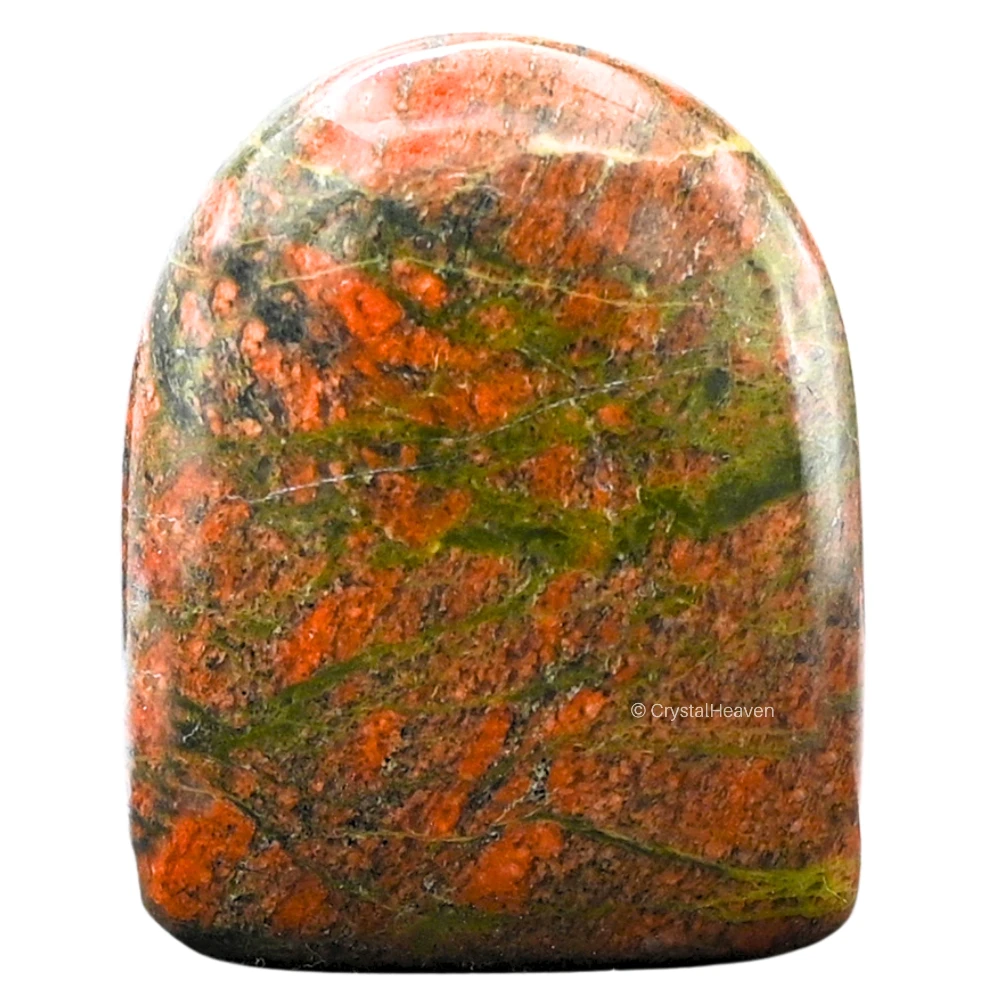 Unakite Standing Palm Stone (Regular)
