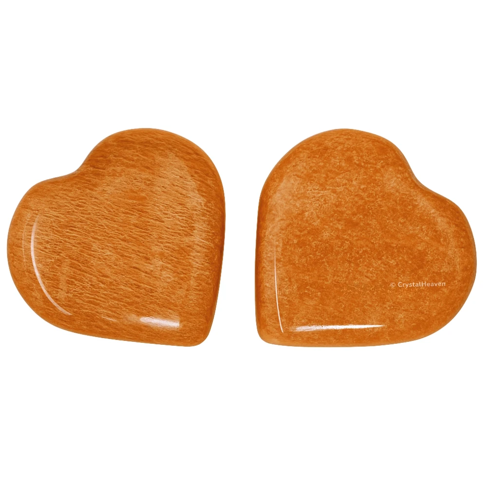 Peach Moonstone Mini Heart (Pack of 2)