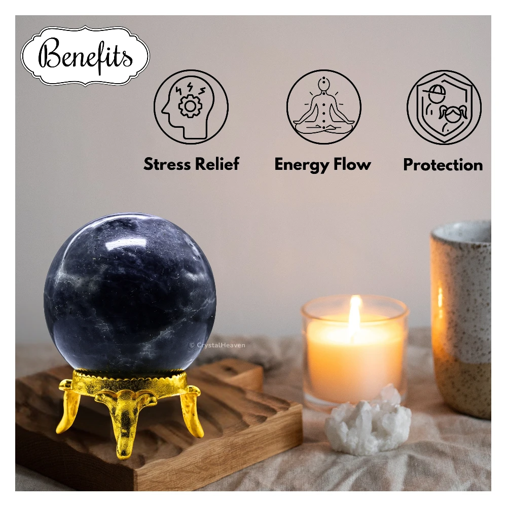 Iolite Sphere (2 Inch)