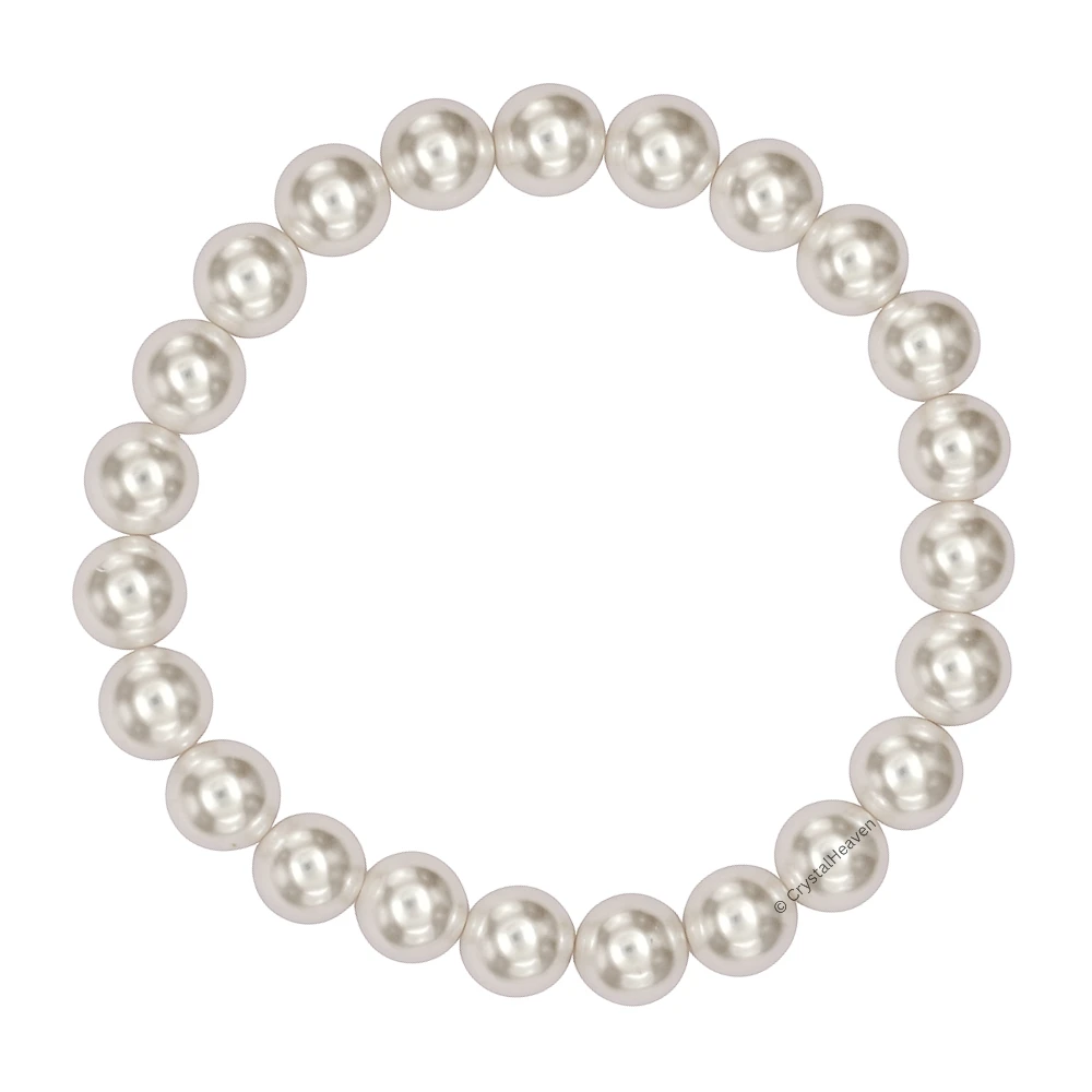 White Pearl Bracelet (Elastic)