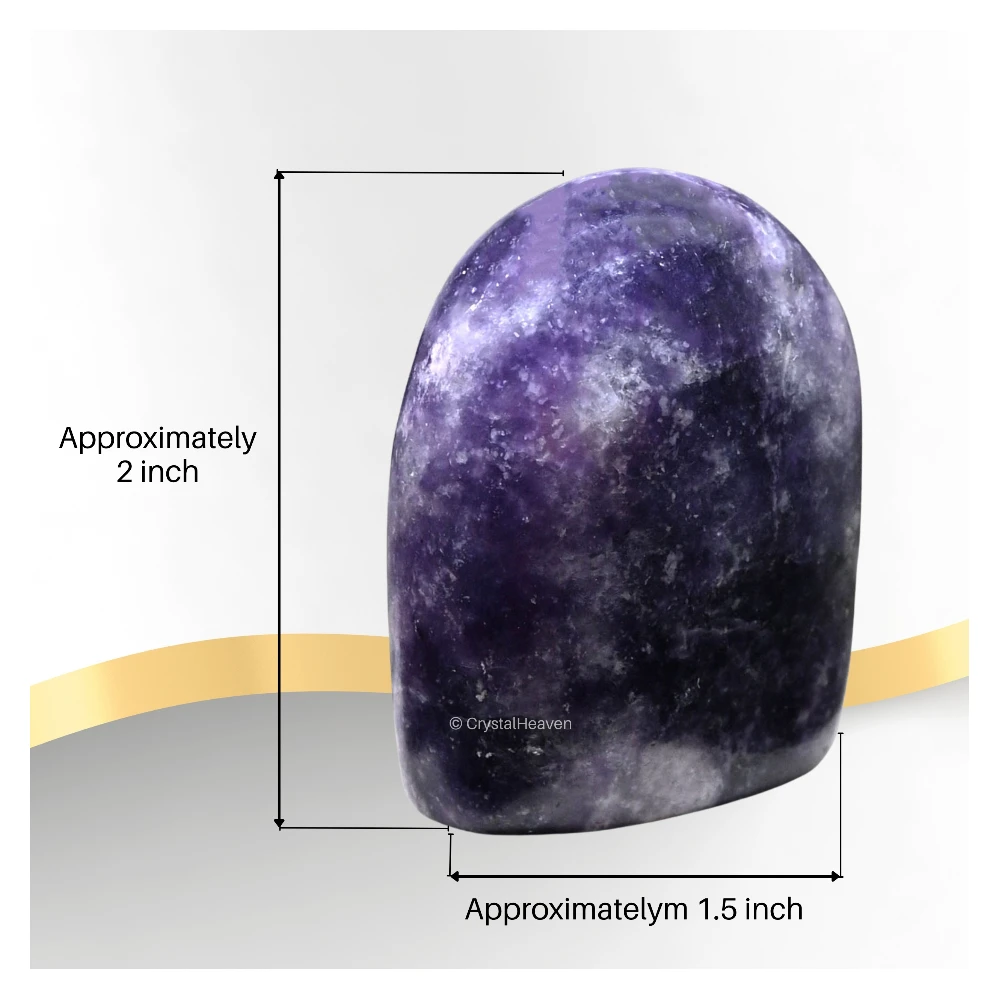 Lepidolite Standing Palm Stone (Regular)