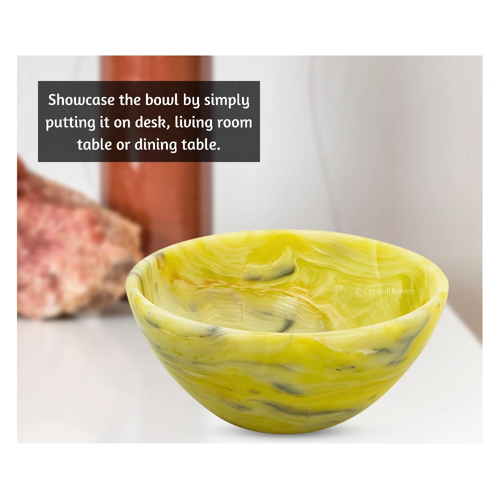 Serpentine Crystal Bowl - 3 Inch