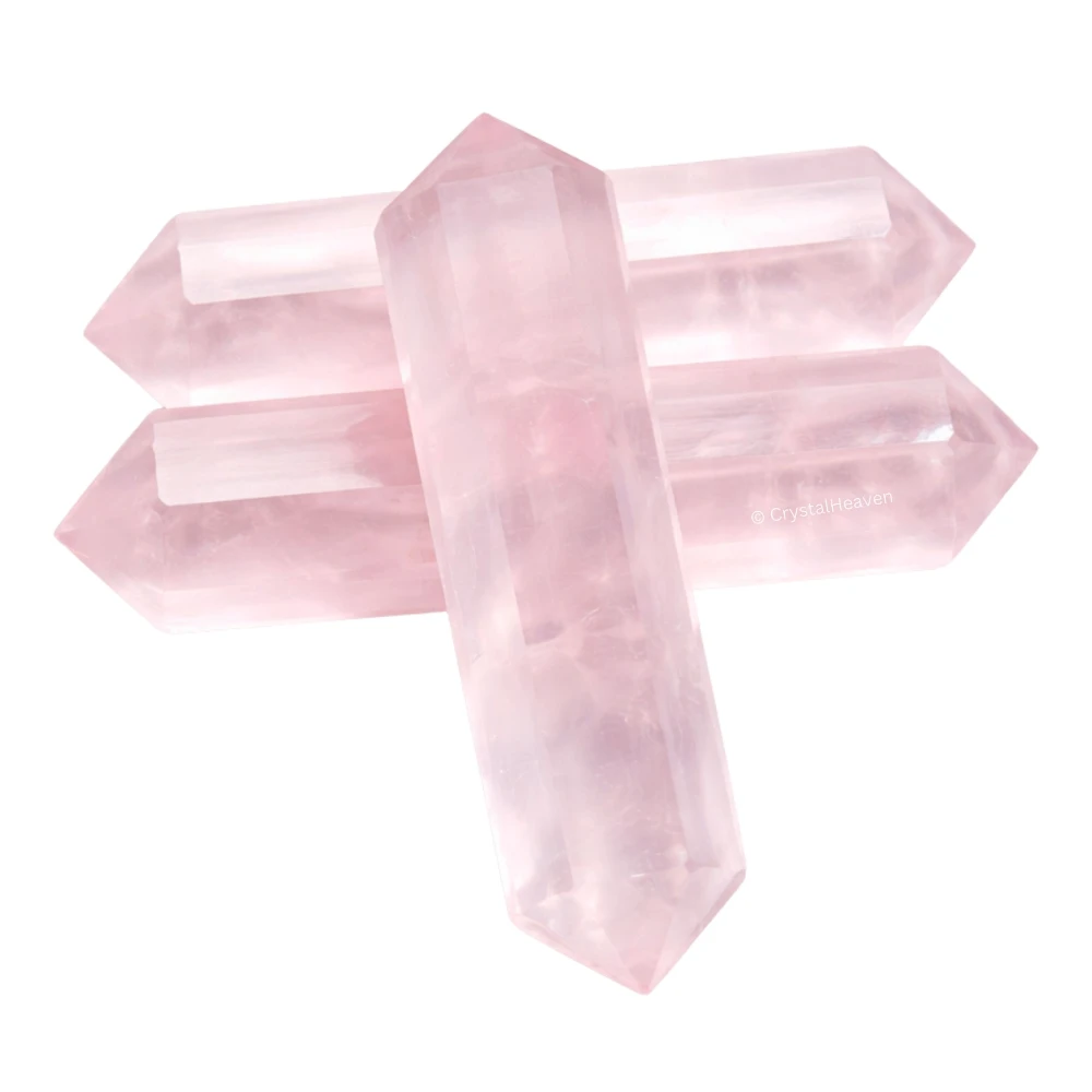 Rose Quartz Pencil Points (Double Terminated) (Set of 10)
