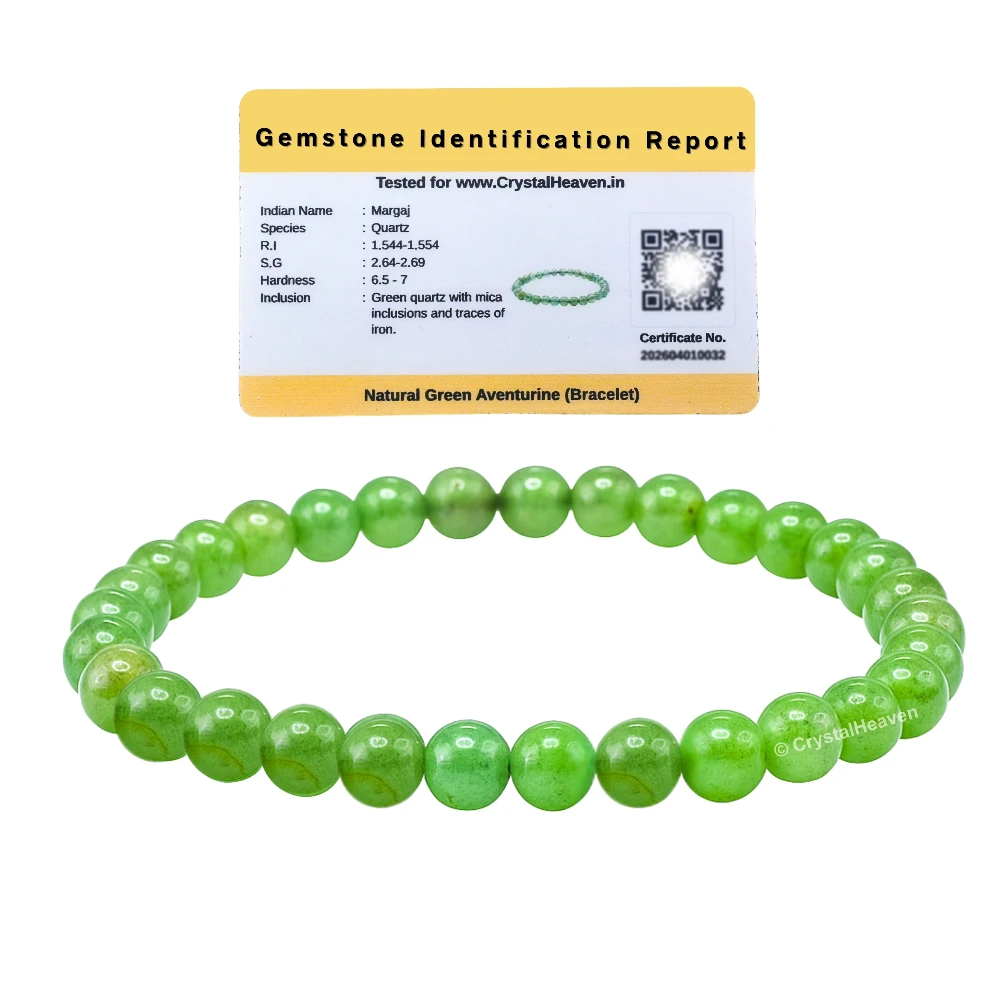 Green Aventurine Healing Crystal Bracelets - 6mm Beads